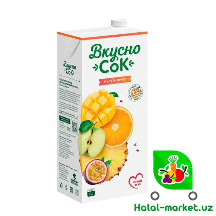 Сок "Вкусносок" Мультифруктовый 1л