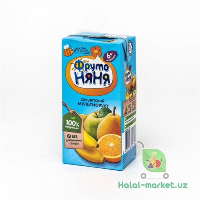 Сок ФРУТО НЯНЯ Мультифрукт 0,2л