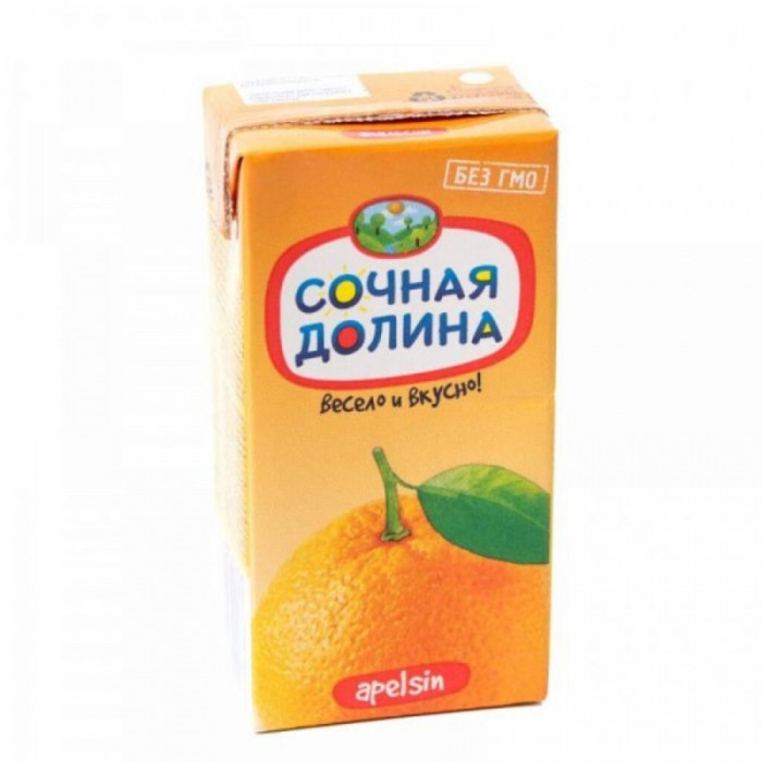 Сок СОЧНАЯ ДОЛИНА Апельсин 200мл