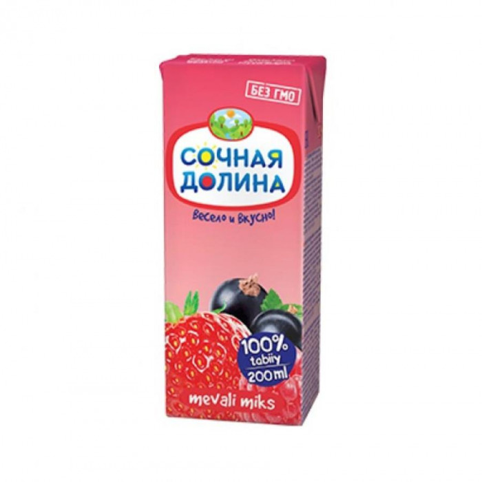 Сок СОЧНАЯ ДОЛИНА Ягодный микс 200мл