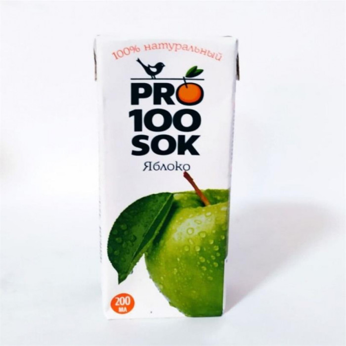 Сок PRO100SOK Яблочный 0.2л