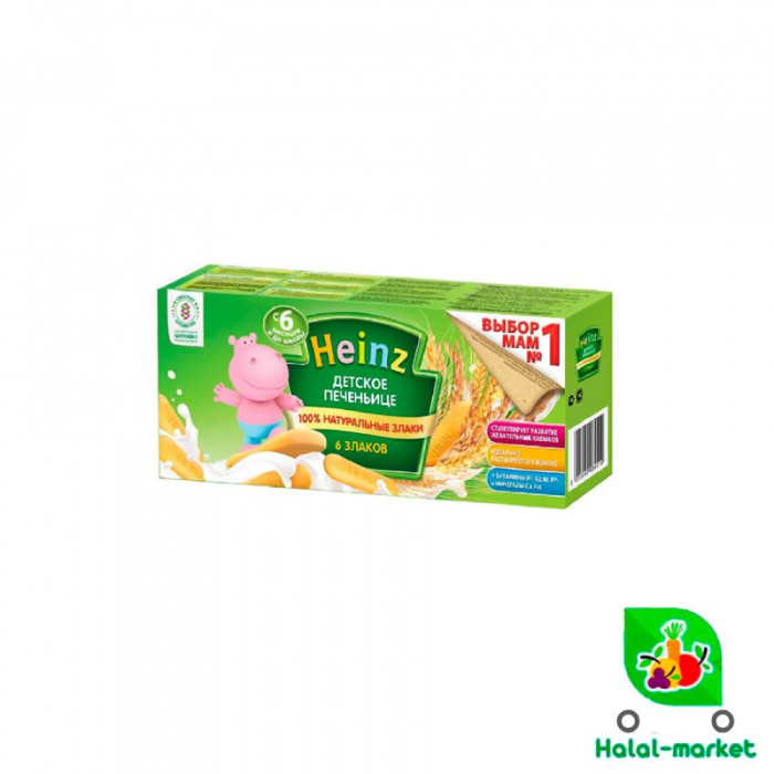 Печенье десткое HEINZ 6-злаков 160гр