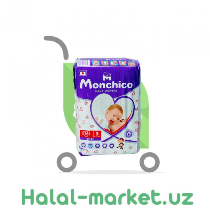 Подгузники Monchico Comfort 5 (12шт)