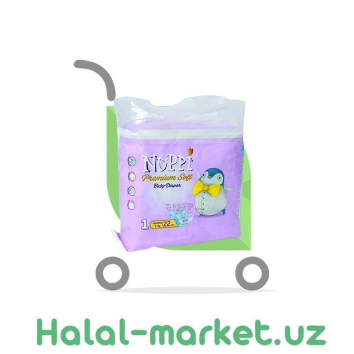 Подгузники NUPPI Premium Soft 1 22шт