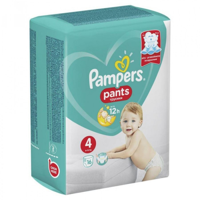 Подгузники PAMPERS трусики (4)16шт