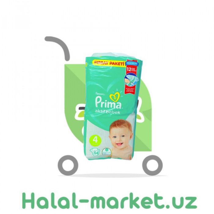 Подгузники PRIMA (4) 54шт