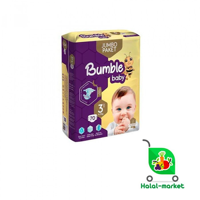 Подгузники BUMBLE 3 4-9кг 70шт