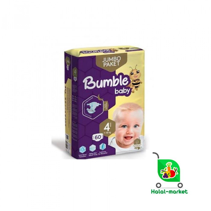 Подгузники BUMBLE 4 7-14кг 60шт