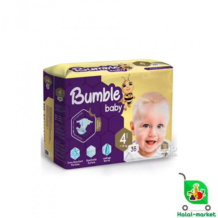 Подгузники BUMBLE 4 7-14кг 36шт