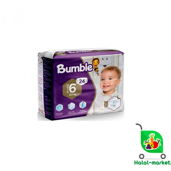 Подгузники BUMBLE 6 15+кг 24шт