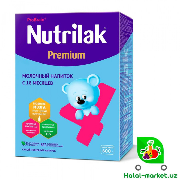 Смесь NUTRILAK 4 с 18 месяцев 600гр