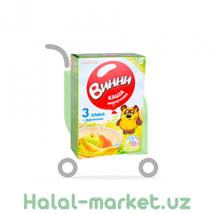Каша ВИННИ 3 злака с Фруктами 200гр