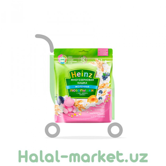 Каша HEINZ Любопышки йогуртная,слива,яблоко,малина,черника 200гр М/у