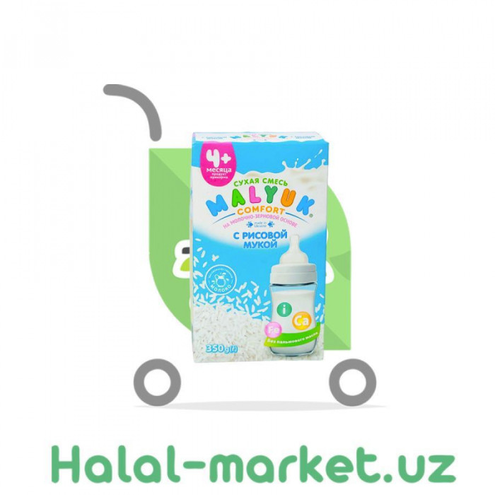 Каша MALYUK молочная/рисовая 250гр