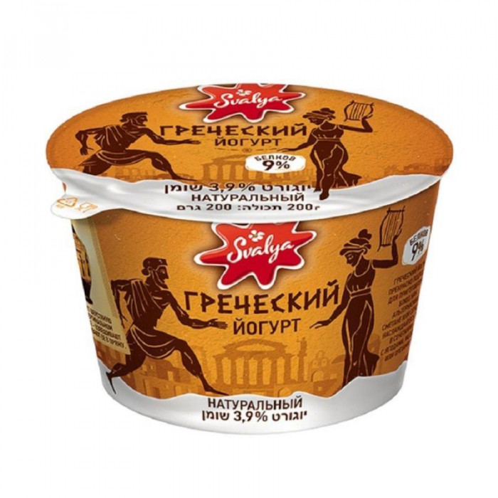 Греческий йогурт СВАЛЯ 9% 200гр