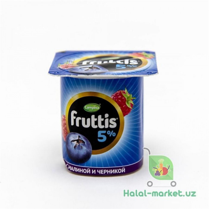 Йогурт FRUTTIS 5% с Черникой 100гр