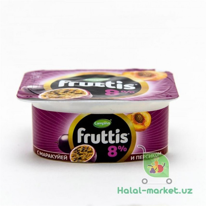 Йогурт FRUTTIS Вишня/Маракуйя-Персик 0,1% 100гр