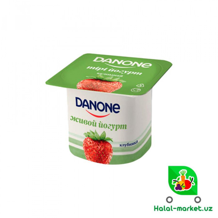 Йогурт DANONE Клубника 120гр