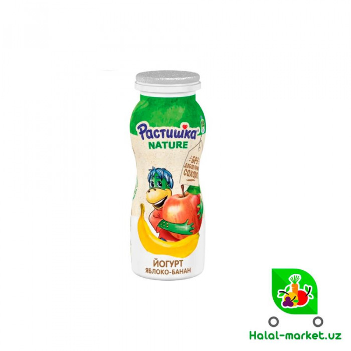 Йогурт РАСТИШКА DRINK Яблоко-банан 90гр