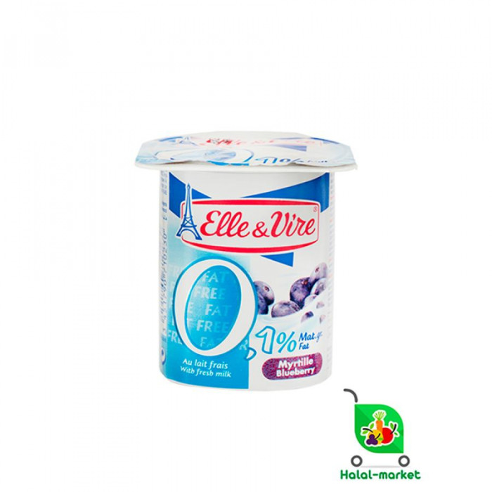 Йогурт Elle& Vire Черника 125гр