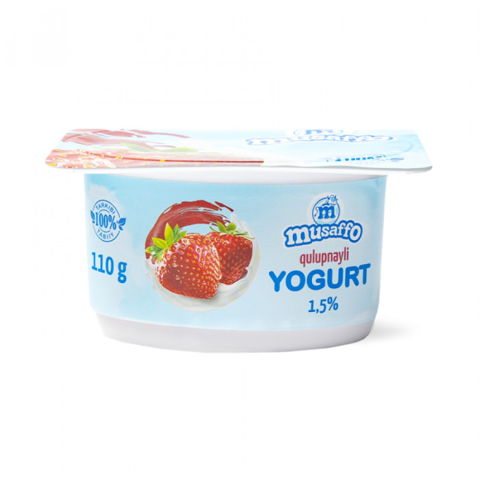 Йогурт MUSAFFO Клубника 110гр