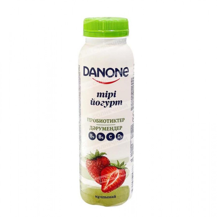 Йогурт питьевой DANONE Клубника 270гр