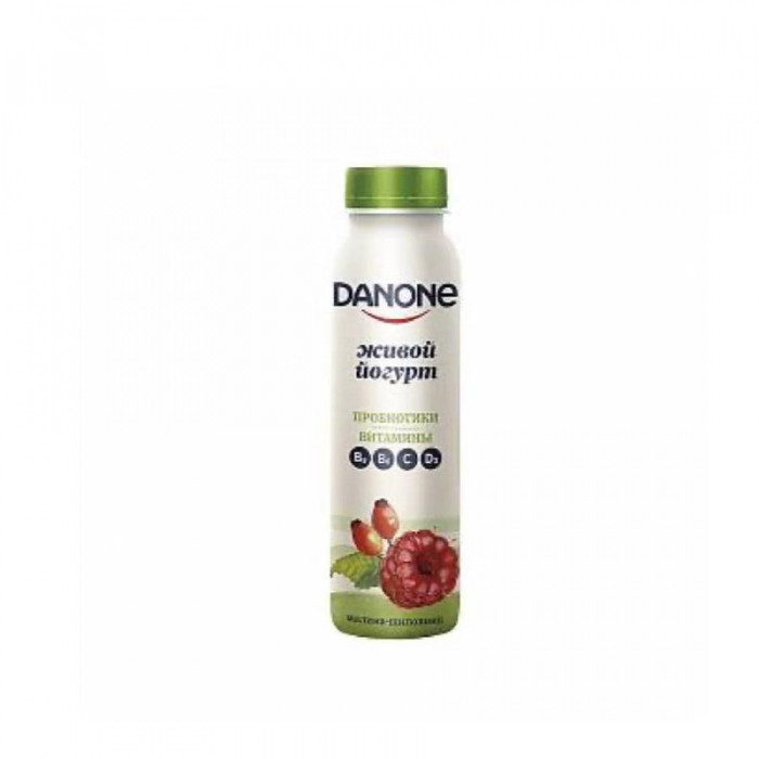 Йогурт питьевой DANONE Малина-Шиповник 270гр