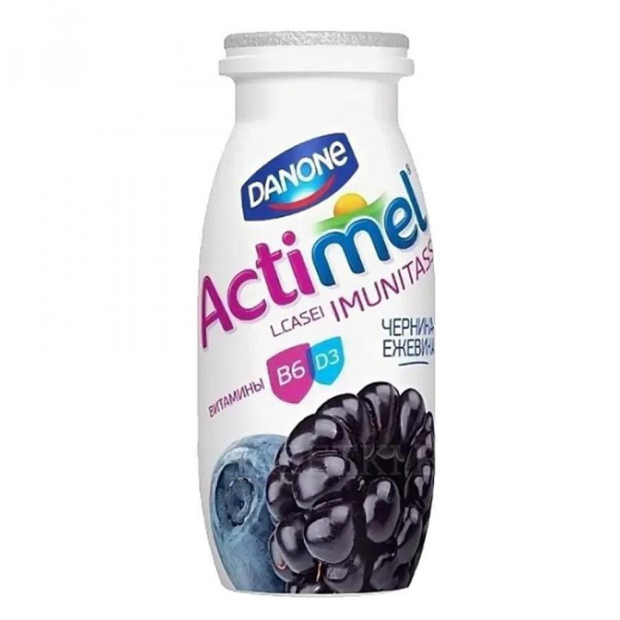 Йогурт питьевой ACTIMEL Черника,Ежевика 100гр