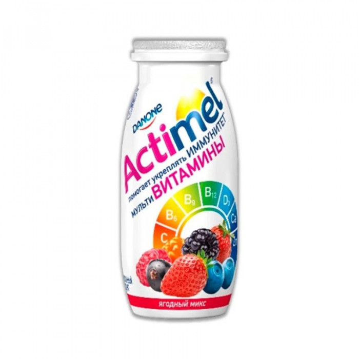 Йогурт питьевой ACTIMEL Ягодный Микс 100гр