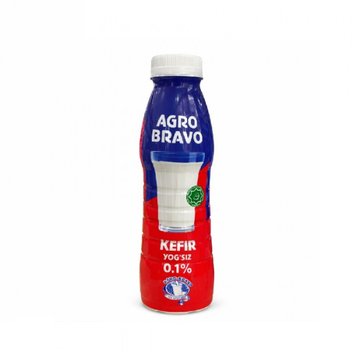 Кефир 0,1% AGRO BRAVO 480гр