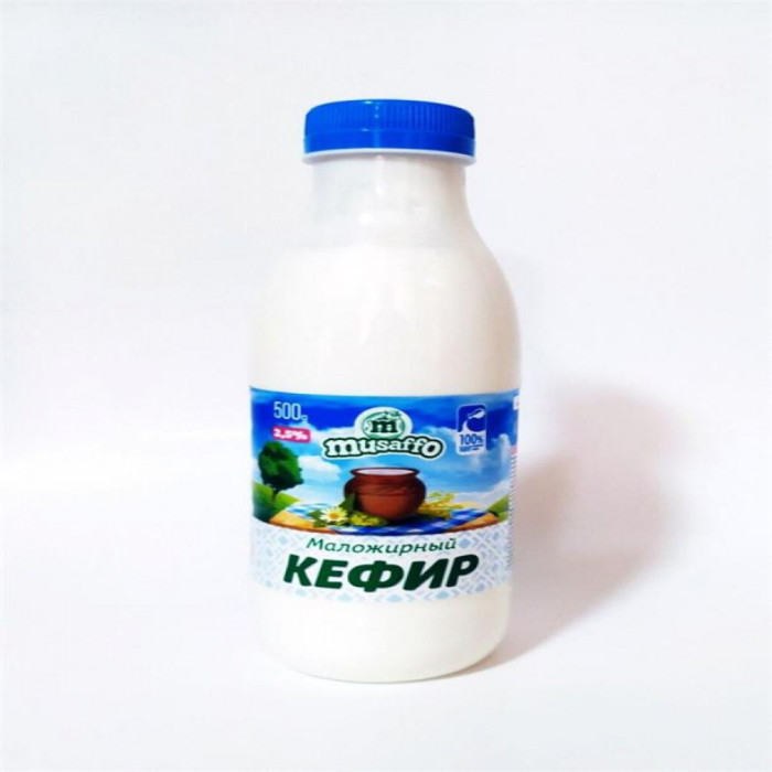Кефир MUSAFFO Маложирный 2,5% 500гр