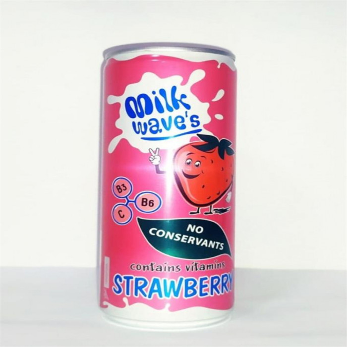 MILK WAVES Клубника ж/б 0,25л