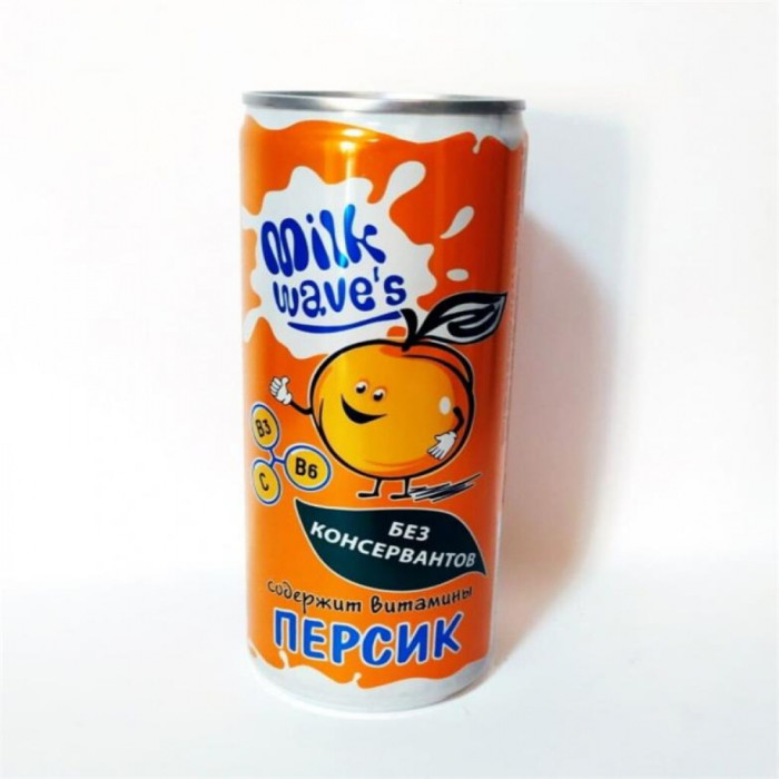 MILK WAVES Персик ж/б 0,25л