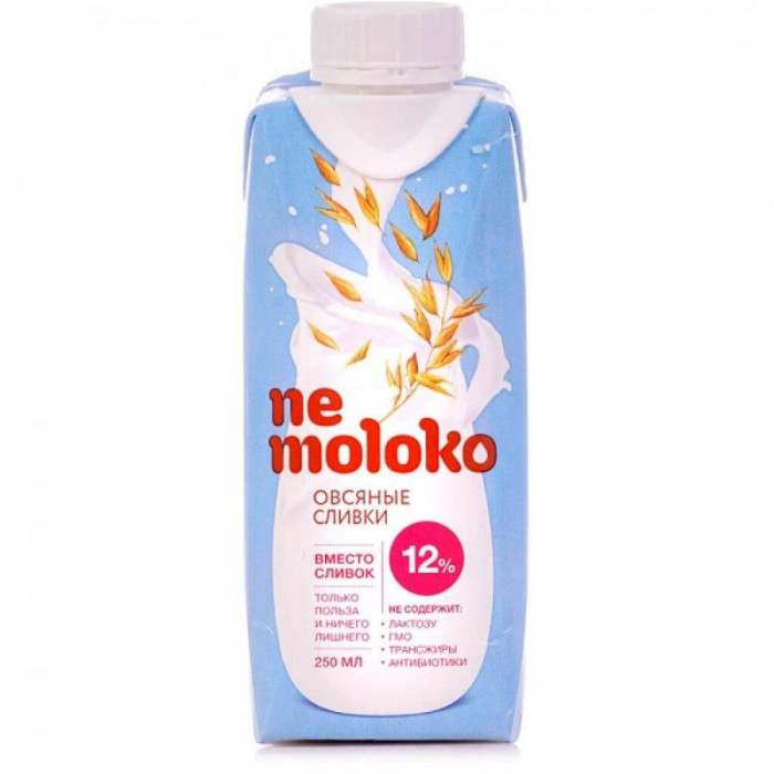 Напиток NE MOLOKO овсяный сливочный 12% 0,25л