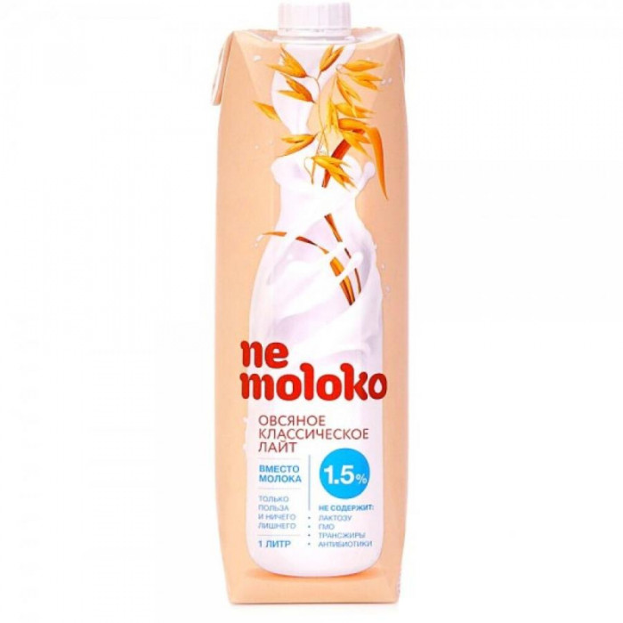 Напиток NE MOLOKO овсяный классический 1,5% 1л