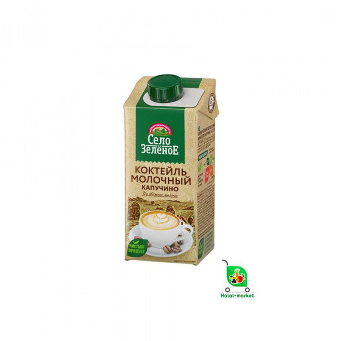 KOKTEYL Sutli KAPUCHINO ta'mi 200ml Selo Zelenoye