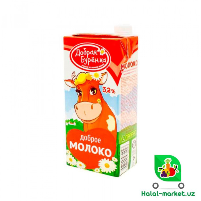 Молоко 4% Добрая Бурёнка