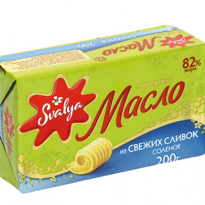 Масло сливочное НАШЕ МАСЕЛКО 82.5% 200гр