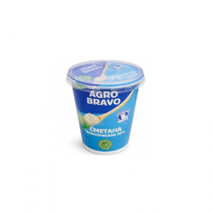 Сметана 20% AGRO BRAVO 350гр