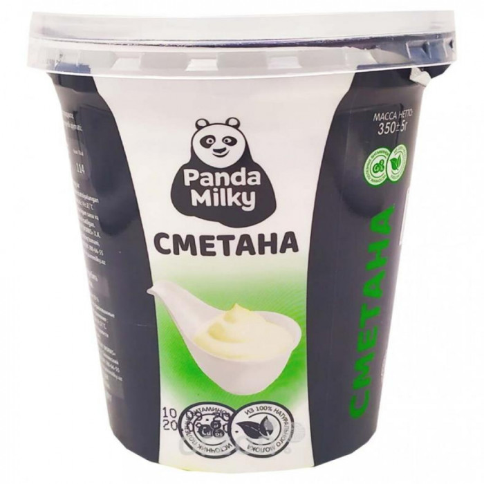 Сметана ПАНДА 10% 350гр (pure milky)