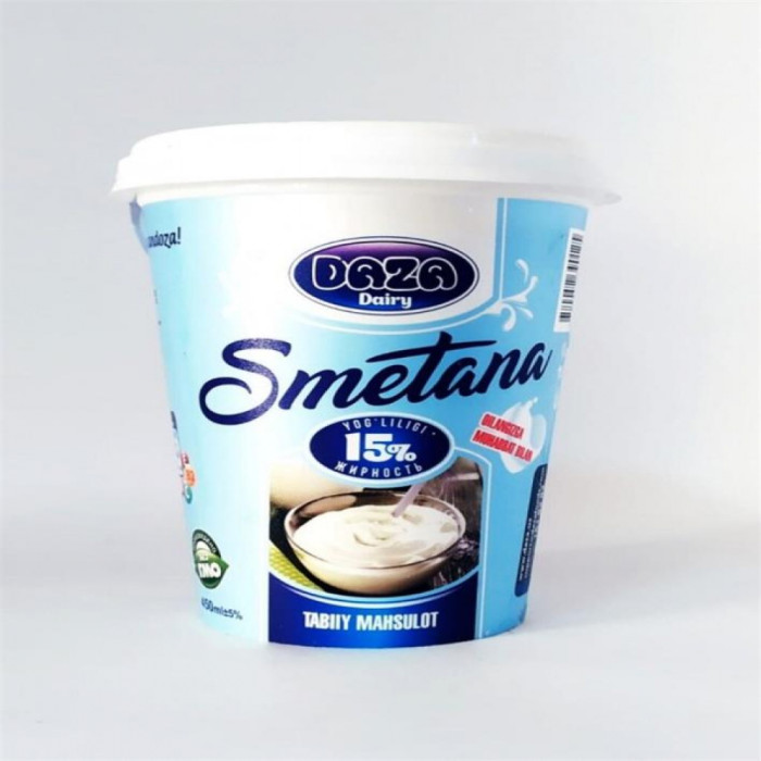 Daza Dairy Сметана 15% 450гр