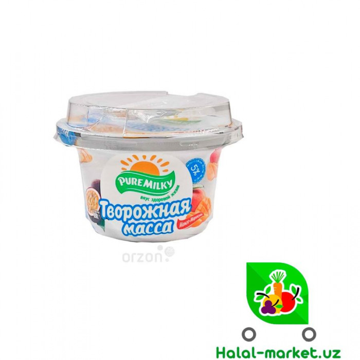 Творожная масса 5% PURE MILKY Манго-Маракуя 180гр