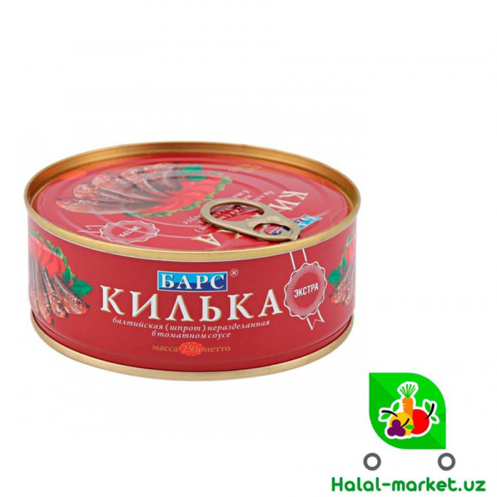 Барс Килька Экстра 250гр
