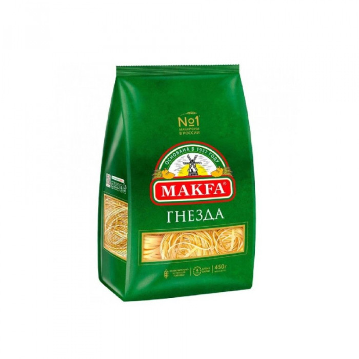 Макароны вермишель гнезда MAKFA 450гр
