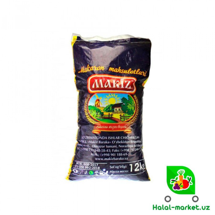 Макароны MAKIZ мешок 12кг