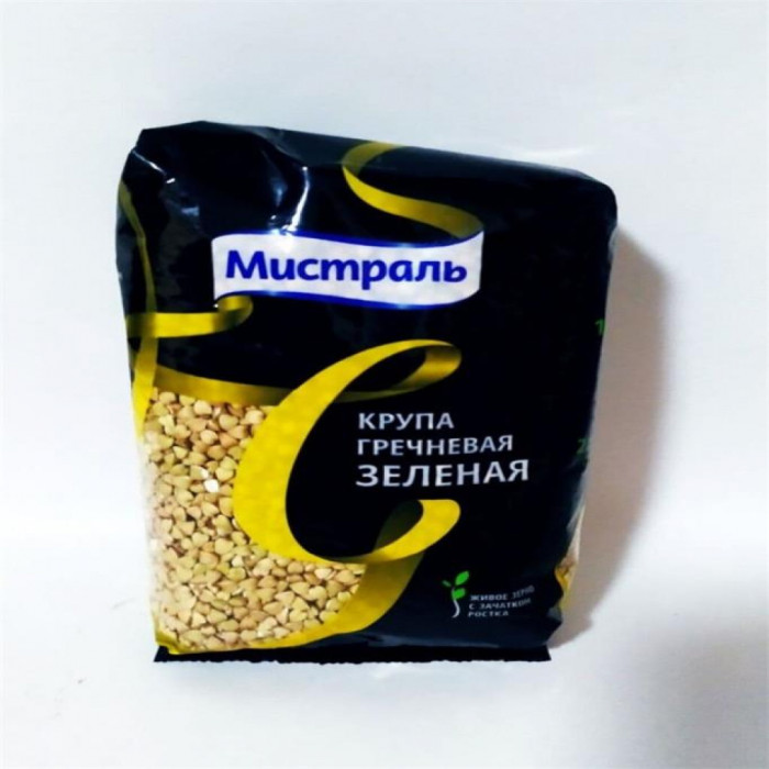 Крупа МИСТРАЛЬ Гречка зеленая 450гр