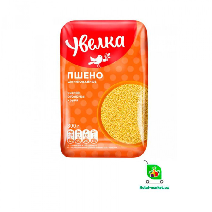 Крупа ПШЕНО Шлифованное УВЕЛКА 800гр