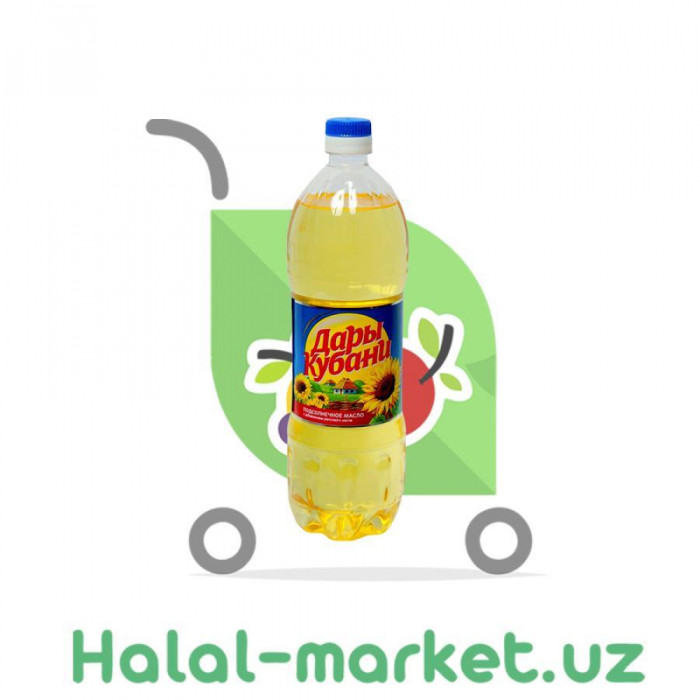 Масло подсолнечное ДАРЫ КУБАНИ 1л