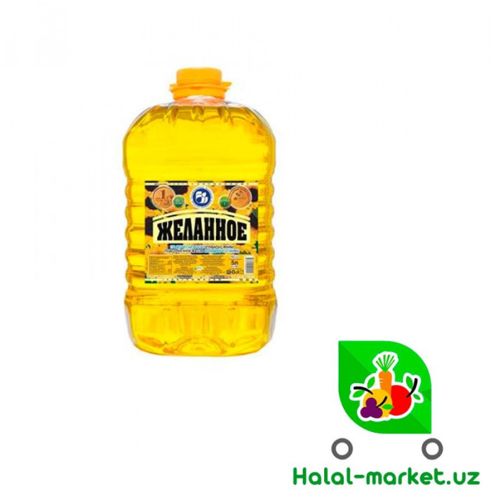 Масло подсолнечное Желланное 5л