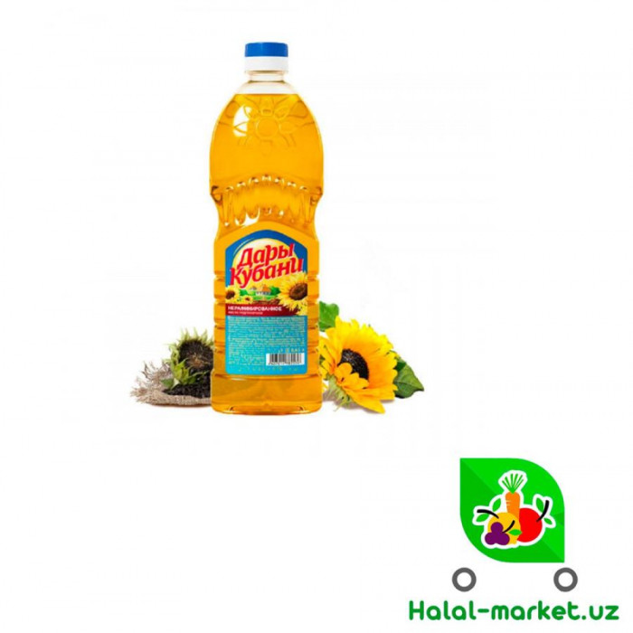 Масло подсолнечное ДАРЫ КУБАНИ 2л